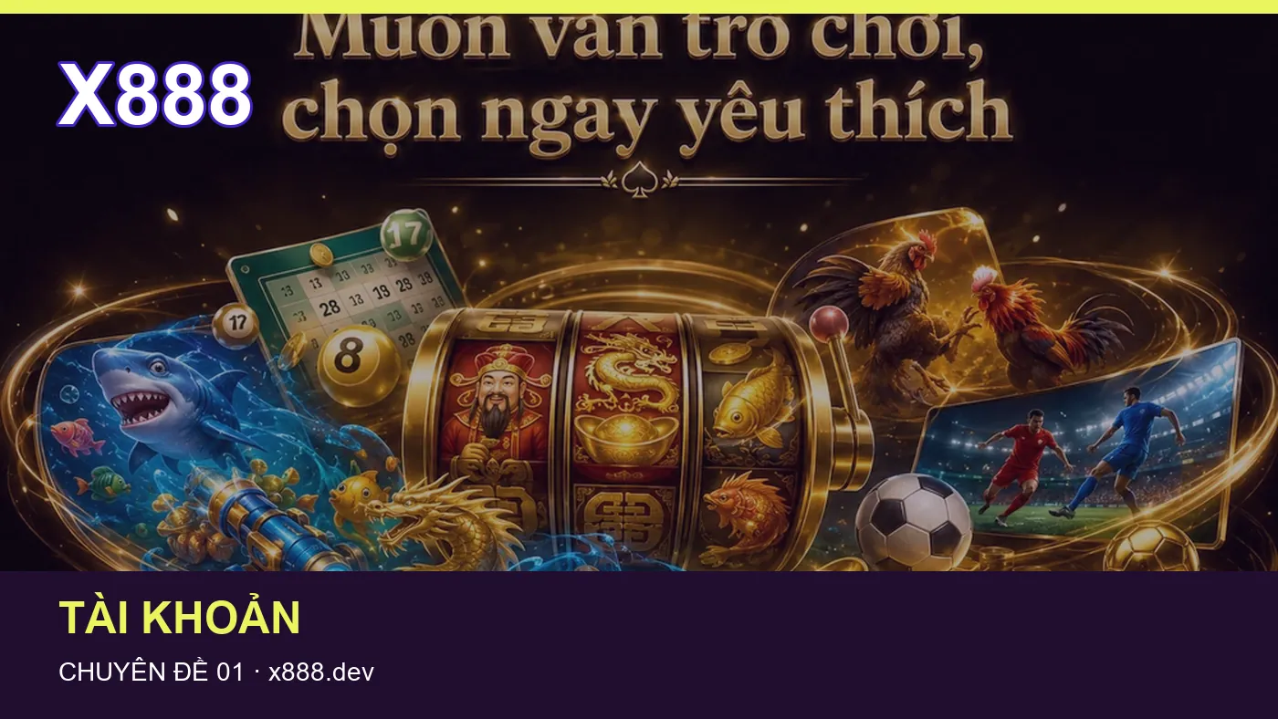 Cách bắt đầu đọc chuyên mục Tài khoản trên X888